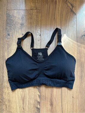 Kindred Bravely Black Nursing & Pumping Sports Bra